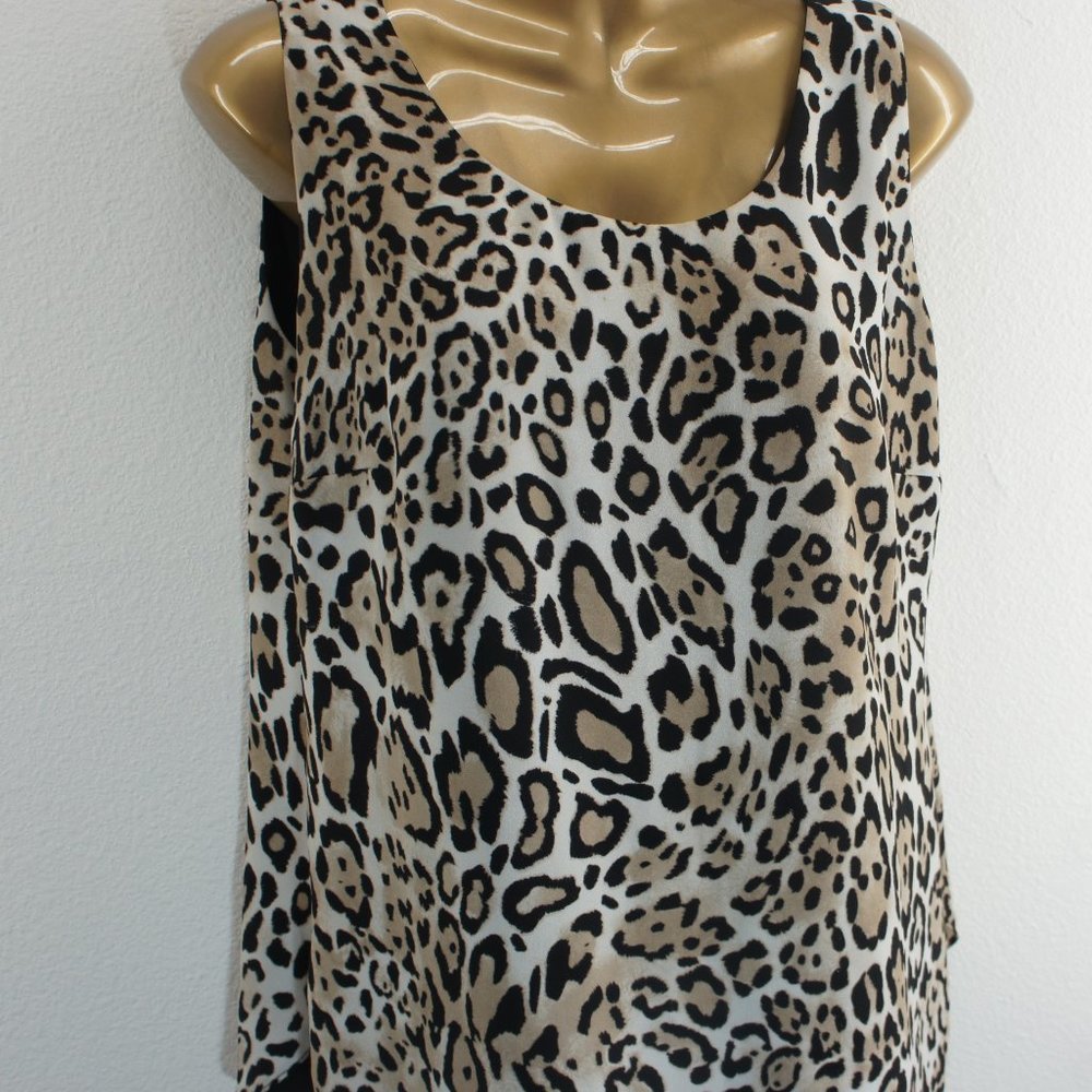 Chicos animal print reversible tank top size 0?
